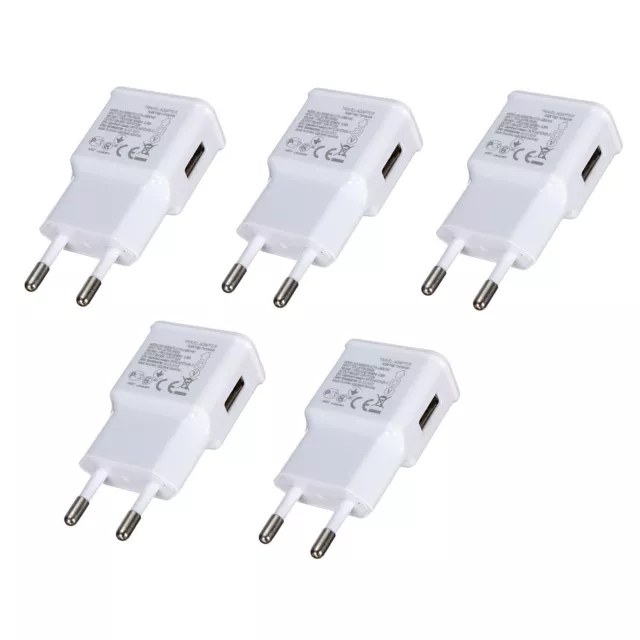 5X USB Ladegerät Adapter Netzteil Netzstecker For Samsung Galaxy Modelle DA