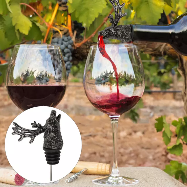 Guía de vinos cabeza de ciervo dispensador de licores vertidor de vino
