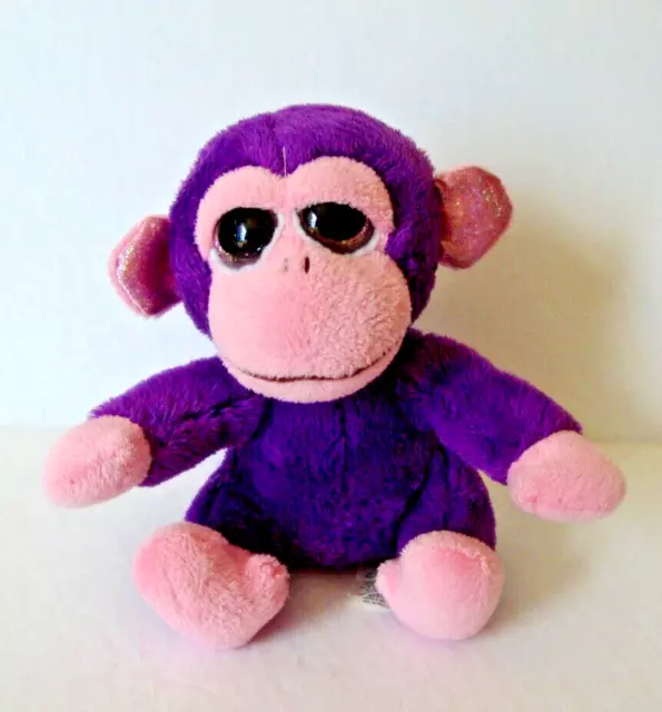 Russ Make Someone Happy Li'l Peepers Purple and Pink Monkey Stuffed Animal Toy