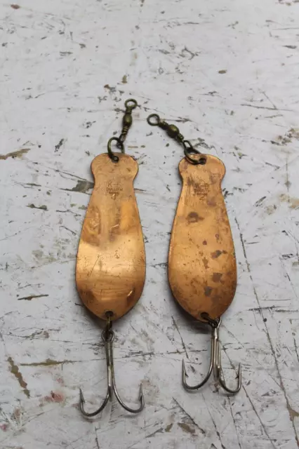2 VINTAGE FISHING Lures - K-B DULUTH MN Copper Spoon KB Large #4 $12.42 -  PicClick