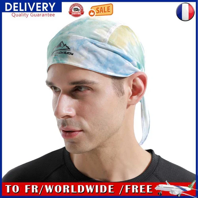 Ice Silk Cycling Beanie Cap Bandana Summer Outdoor Pirate Hat (Sky Blue)