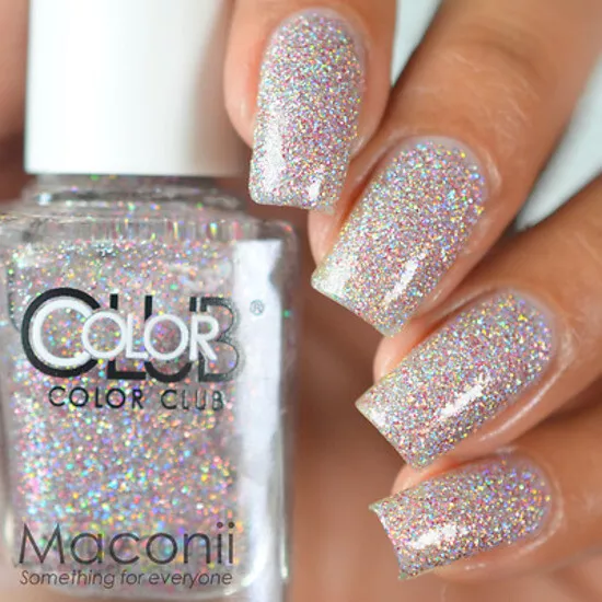 Color Club - Magic Attraction - Silver Pink Holographic Holo Glitter Nail Polish