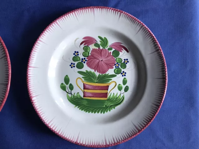 Ancienne Assiette Faience Luneville Les Islettes