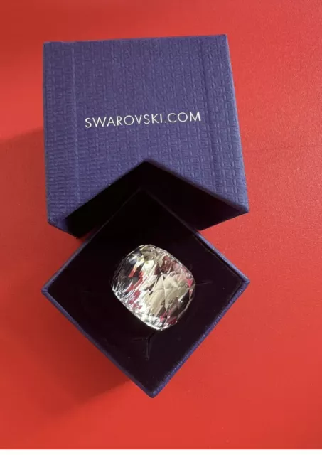 BNIB SWAROVSKI Nirvana cocktail ring Silver Tone Size 55 + Gift Bag💕