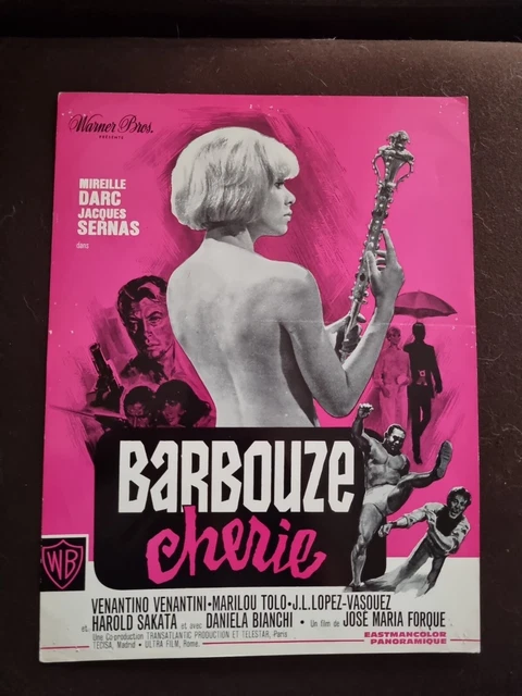 Barbouze cherie rare service de presse .mireille darc