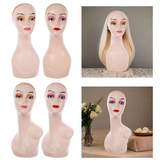 FEMALE BALD MANNEQUIN Head Wig Display Model for Hats Wigs Making