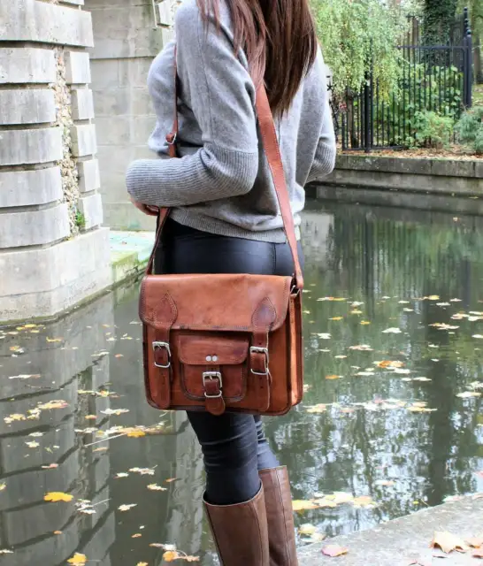 Women's Girl Real Leather Shoulder Bag Purse Handbag Messenger Crossbody Satchel