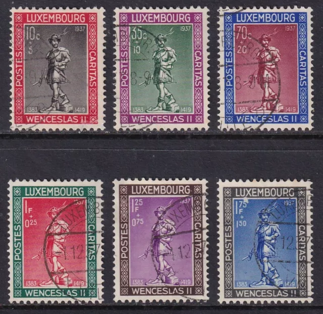 LUXEMBOURG 1937 Child Welfare set of 6 SG 360-365 Used (CV £80)