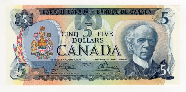1979 Bank Of Canada Five 5 Dollar Bank Note 30577366188 Nice Bill
