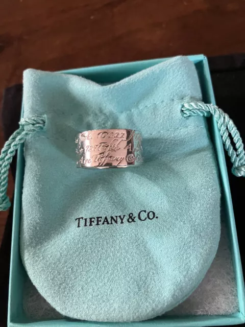 Tiffany & Co. Notes Wide Ring Silver 2
