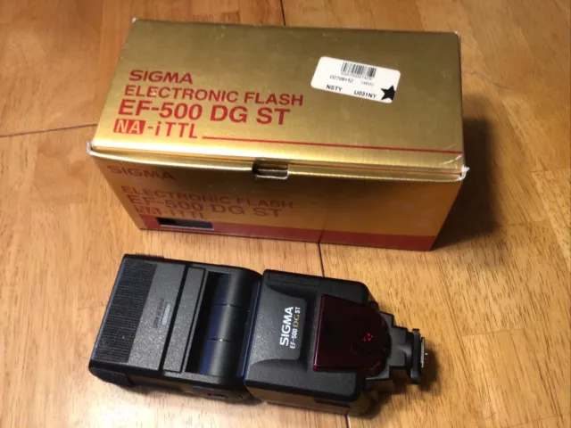 Sigma EF-500 DG ST Flash For Nikon iTTL ex. Condition