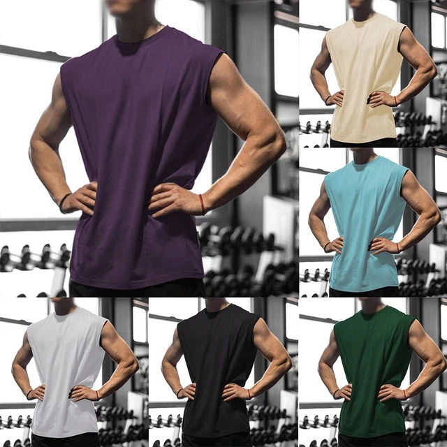Lot De 3 T-Shirts/Gilets Mix & Match Man Made Muscle - Pour Gym & Bodybuilding - Tailles M à XXL - Neuf Étiqueté