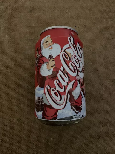 Coca Cola Dose „Weihnachtsedition 2002“, Sammlerware, gefüllt & ungeöffnet