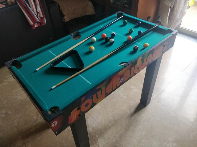 Tavolo Da Biliardo Mini 122x61cm - Con 16 Palline, 2 Stecche, Accessori | Per Adulti E Bambini, Per Interni - Foto 6