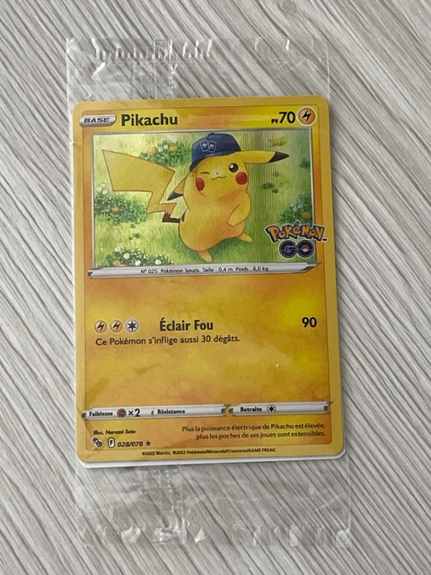POKÉMON JCC PIKACHU Carte Promo 028/078 éclair fou sous blister ...