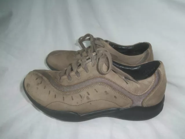 Clarks Wave 86510 Wheel Brown Leather Lace Up Walking Oxford Sneaker Shoe 7M 7