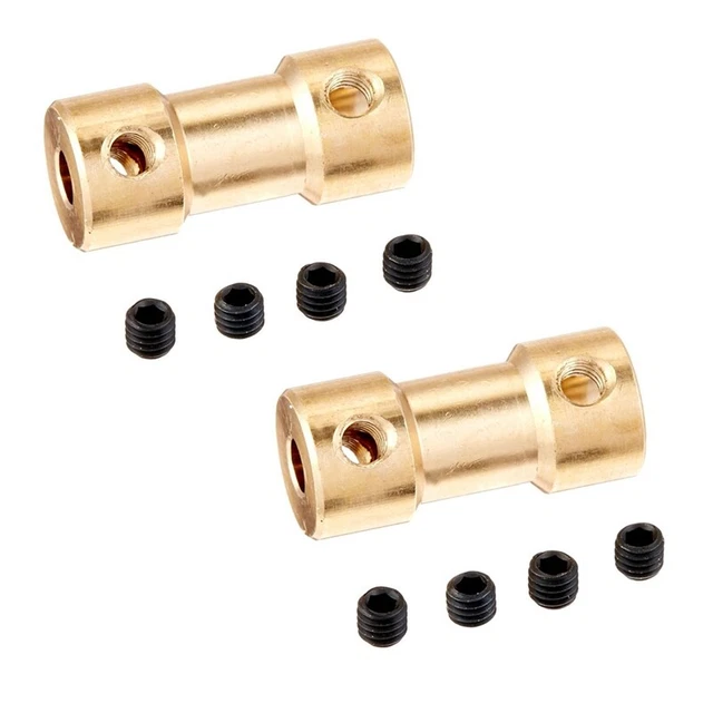 2X RC Flugzeug 3mm 5mm Messing Motorkupplung Wellenkupplungen Stecker K5K2