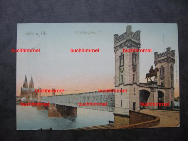 AK Köln Rheinbrücke heute Hohenzollernbrücke