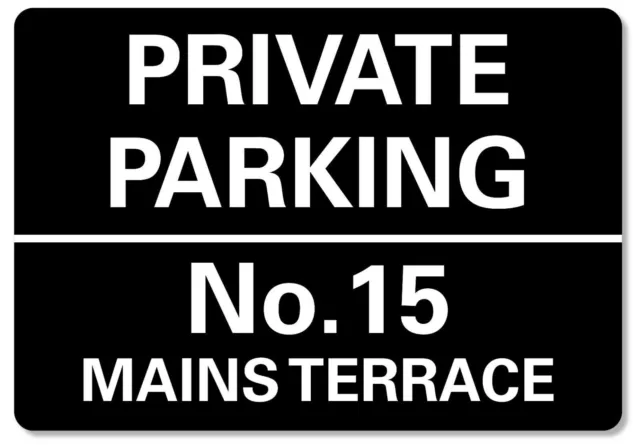 Private Parking Sign Personalised No Parking Keep Clear Metal Sign Waterproof