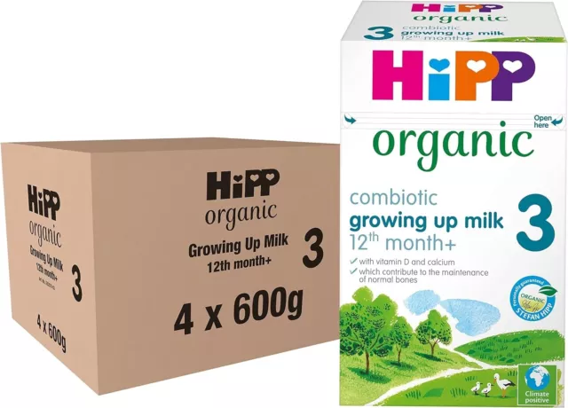 HIPP ORGANIC 3 Growing up Baby Milk Powder Formula, From 12 Months ...