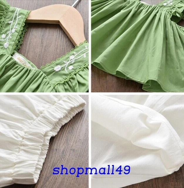 Girls Kids Set Summer Baby Outfits Tops Clothes Top Shorts Toddler Age 2-7 years 4