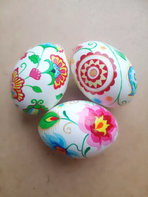 wooden easter eggs original Pysanka handpainted decorative eggs