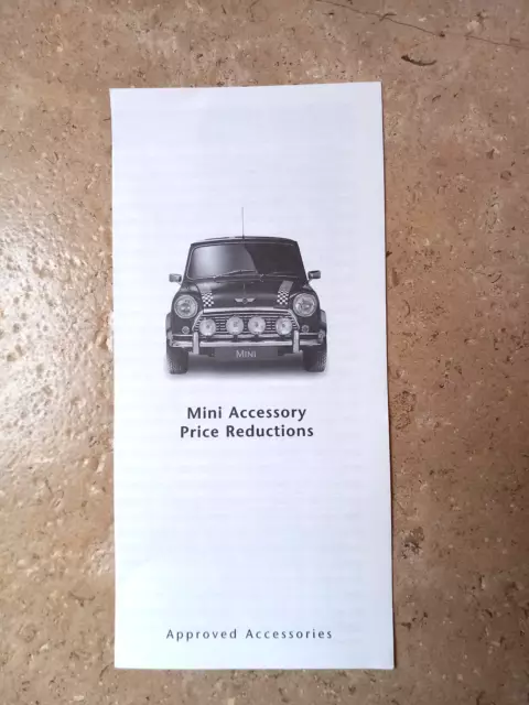 CLASSIC MINI COOPER Genuine Mpi Rover Nos Price Reductions 2000 Sport ...