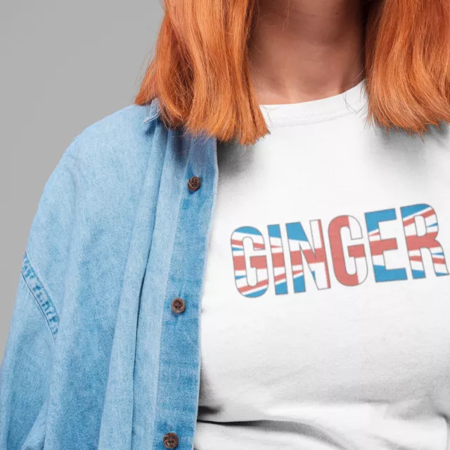 Ginger Spice T Shirt - Spice Girls Inspired Tee Black or White 100% Cotton 2