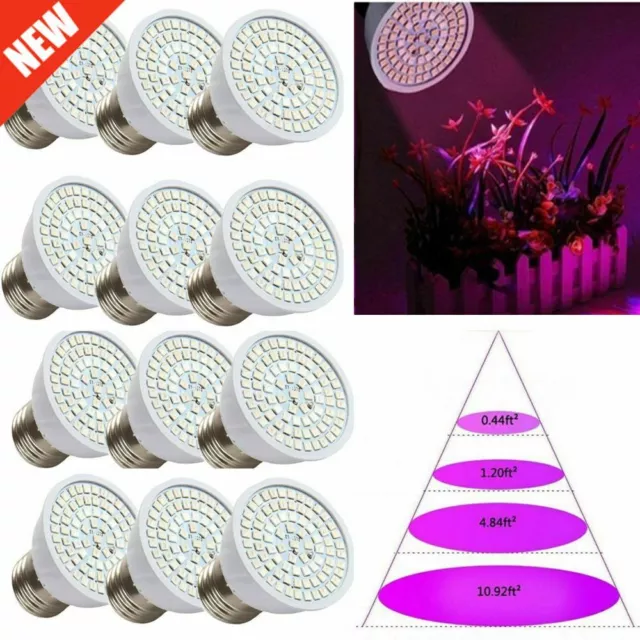 80LED Full Spectrum E27 LED Grow Light Bulb Lamp for Veg Bloom Indoor Plant Home