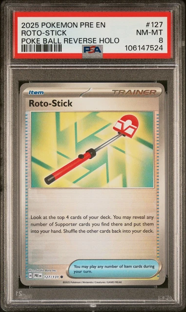 Pokemon Roto Stick 2025 POKEMON PRE En-Prismatic Evolutions Poke Ball Reverse Holo Roto ...