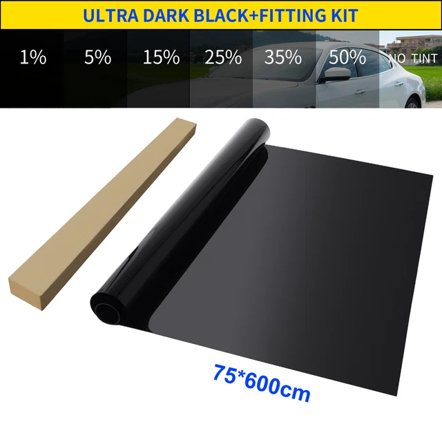 50cmx152cm Anti-scratch Heat Reduction Vlt5% Reflective Metal Auto Window Tint M