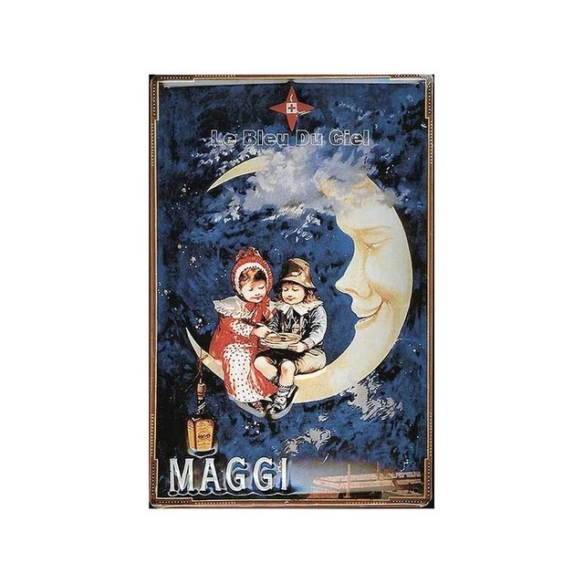 Plaque Publicitaire Métal Bombée Chocolat LINDT - 20x30 Cm - Neuve