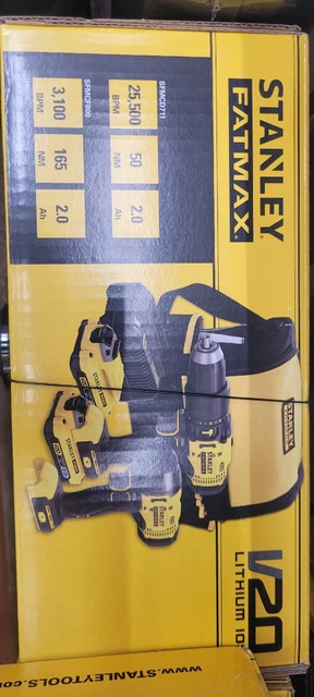 Stanley SFMCK465D2S Trapano A Percussione A Batteria  Fatmax Set Con Avvitatore
