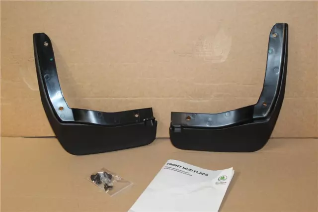 Set Front Mud Flaps Skoda Octavia 2020 Onwards 5E3075111 New Genuine Part