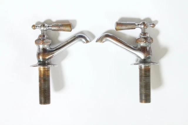 antique faucet bathroom kitchen sink | sherman vtg victorian deco sink bathroom
