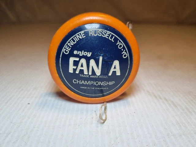 Enjoy Fanta Genuine 1976 Russell Championship Orange/Navy Yo-Yo