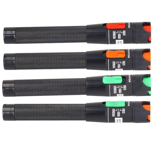 Tester guasti visivi fibra ottica nera - penna illuminazione rossa spedizione rapida