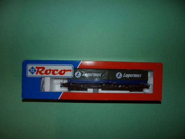 ROCO WAGON KANGOUROU + conteneur RAIL CARGO AUSTRIA OBB 47024 NEUF EUR 57,00 - ES