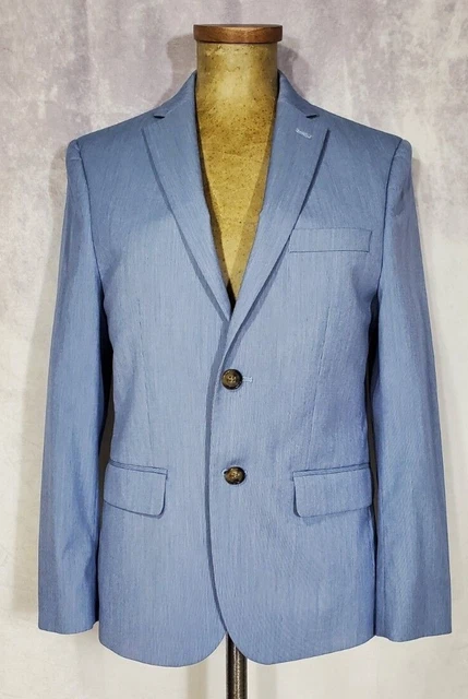 RALPH LAUREN Big Boys Classic Sport Coat Blazer LIGHT BLUE 14R