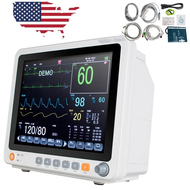 Carejoy Patient Monitor 12.1" Multi-parameter Monitor Sign Patient Monitoring