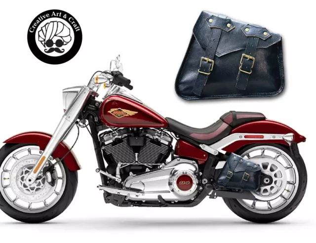 Sac de selle et rangement en cuir pour Harley Sportster Meteor, sac à bagages 1