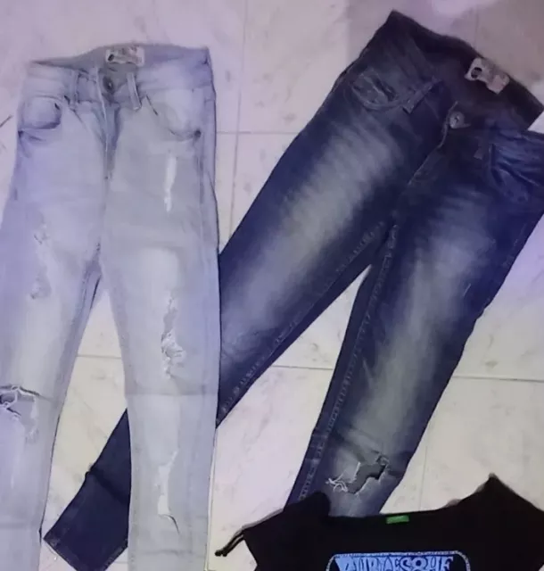 Stock 5 pz lotto donna terranova  jeans pantaloni maglia vestitino