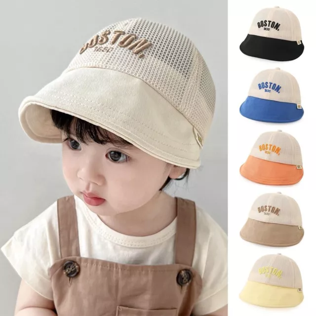 Nylon Sun Cap UV Protection Panama Hat Outdoor Beach Cap  Infant Girls Boys