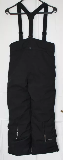 Black Decathlon kids waterproof Ski pants trousers - 500 pnf - age 12-14 - new