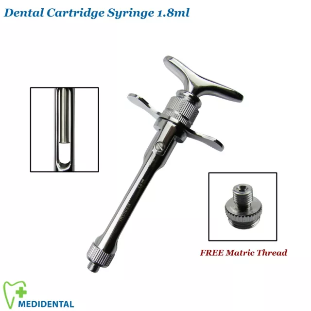Surgical Self Aspirating Dental Cartridge Syringe 1.8ml Dentistry Instruments CE
