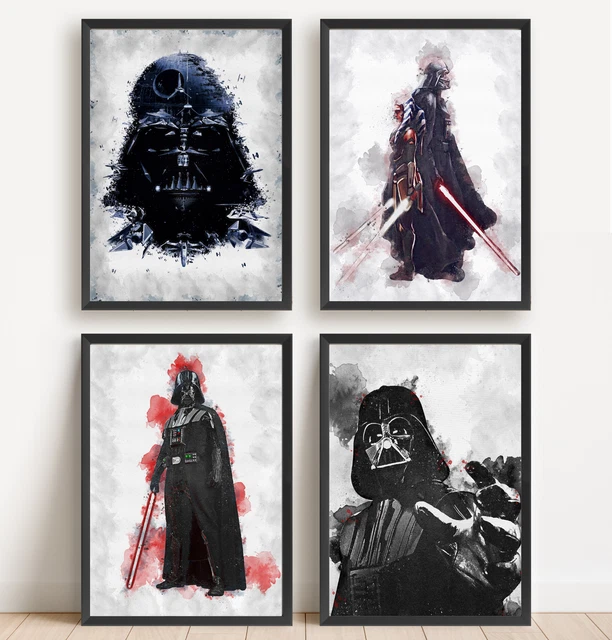 STAR WARS WALL Art Darth Vader Poster Print Picture Home Canvas Bedroom A4 A3 £2.99 PicClick UK