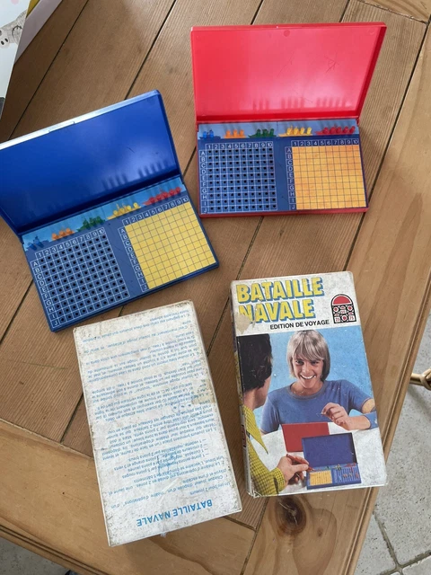 Jeu De Bataille Navale Vintage Couvat Oyonnax - Années 60/70 - Format Voyage - Occasion