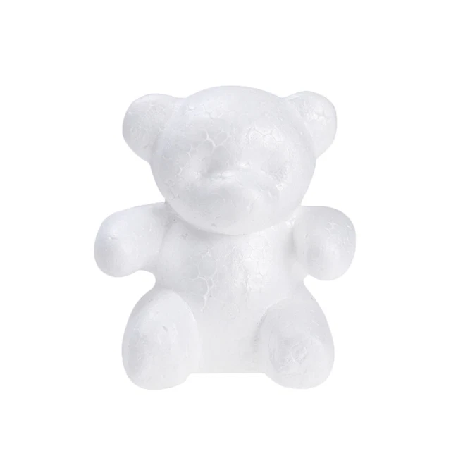 2 piezas modelado de oso poliestireno blanco poliestireno molde de oso moho