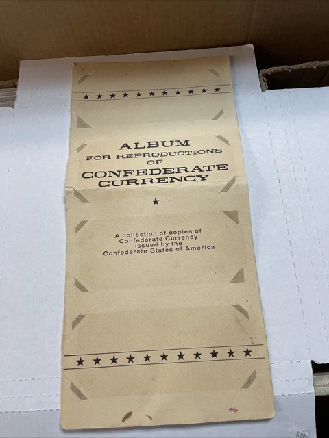 Vintage Album for Reproduction of Confederate Currency Cheerios Cereal Premium