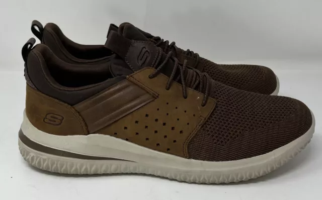 Skechers Delson 3.0 Cicada Brown Walking Shoes Mens Size 11 Air-Cooled Skechers Delson 3.0 Cicada Brown Walking Shoes Mens Size 11 Air-Cooled